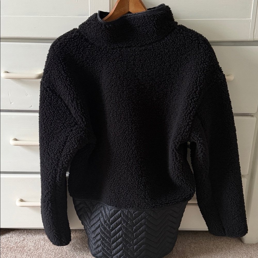 Athleta Cozy Sherpa Snap Zip-Up Pullover - Picture 2 of 9